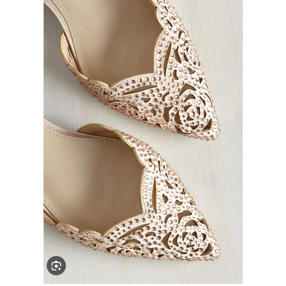 Blue by Betsey Johnson Lucy Embellished Flats 7.5